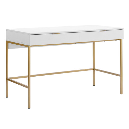 White & 2024 gold desk